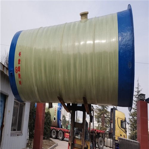 玻璃鋼一體化污水預(yù)制泵站與生物除臭箱的運輸安裝工程